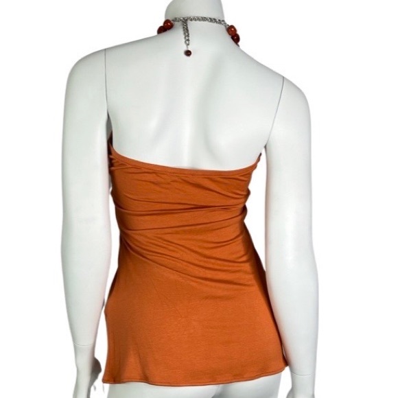 SKY beaded neck halter top in size M - Picture 3 of 4